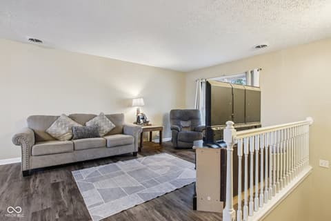 Family room at 1023 Avalon Lane, Chesterfield, IN