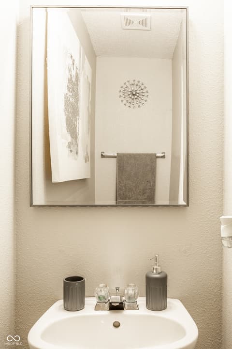 Bathroom at 12957 E 131st Street, Fishers, IN — Clean, modern bathroom with stylish fixtures and finishes.
