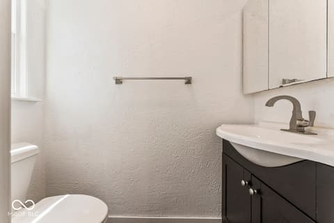 Primary bathroom at 219 W Taylor Street, Pendleton, IN
