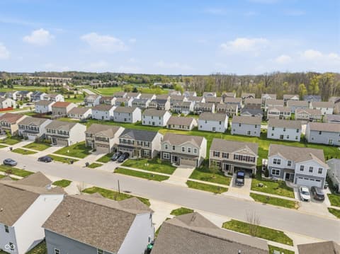 Aerial view at 327 Campus Lane, Greenwood, IN