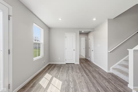Living room at 327 Campus Lane, Greenwood, IN