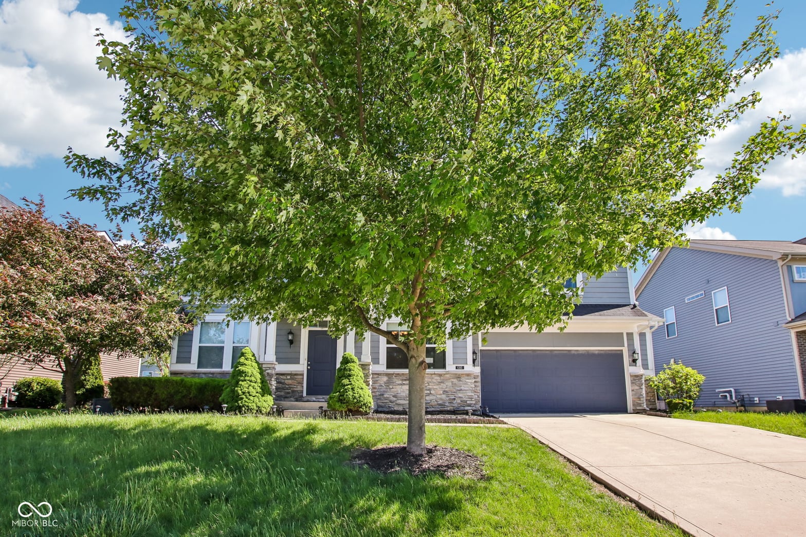 Front exterior at 6365 W Riverside Road, McCordsville, IN