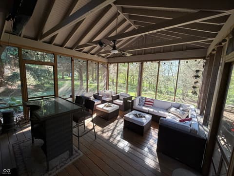 Outdoor living area at 12340 N Cedarwood Drive, Mooresville, IN