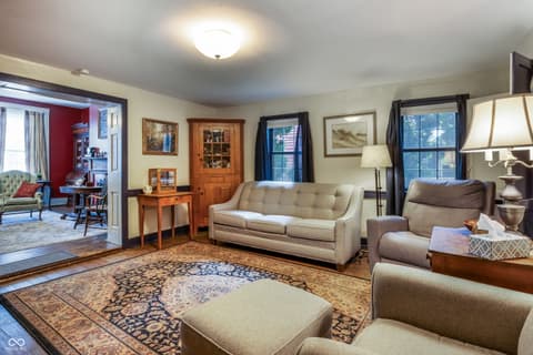 Living room at 122 W Main Street, Centerville, IN