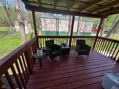 Outdoor living area at 6842 N Gray Road, Mooresville, IN