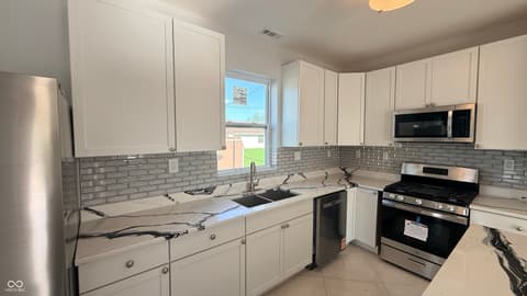 Bathroom at 189 Pinedale Drive, Whiteland, IN