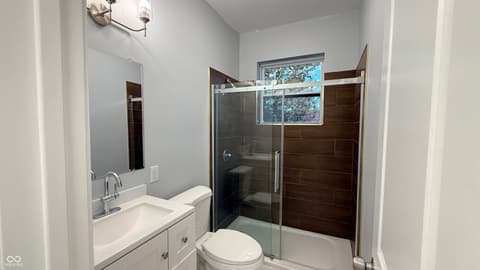 Bathroom at 189 Pinedale Drive, Whiteland, IN