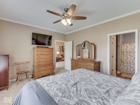 Primary bedroom at 664 Vandyke Way, Greenwood, IN