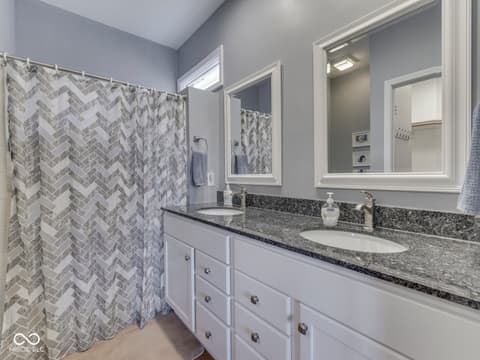 Primary bathroom at 664 Vandyke Way, Greenwood, IN