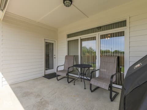 Outdoor living area at 664 Vandyke Way, Greenwood, IN