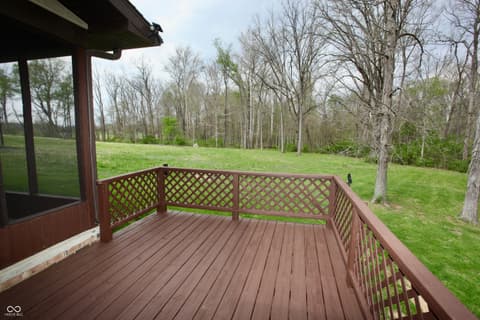 Outdoor living area at 4999 S State Road 47, Crawfordsville, IN