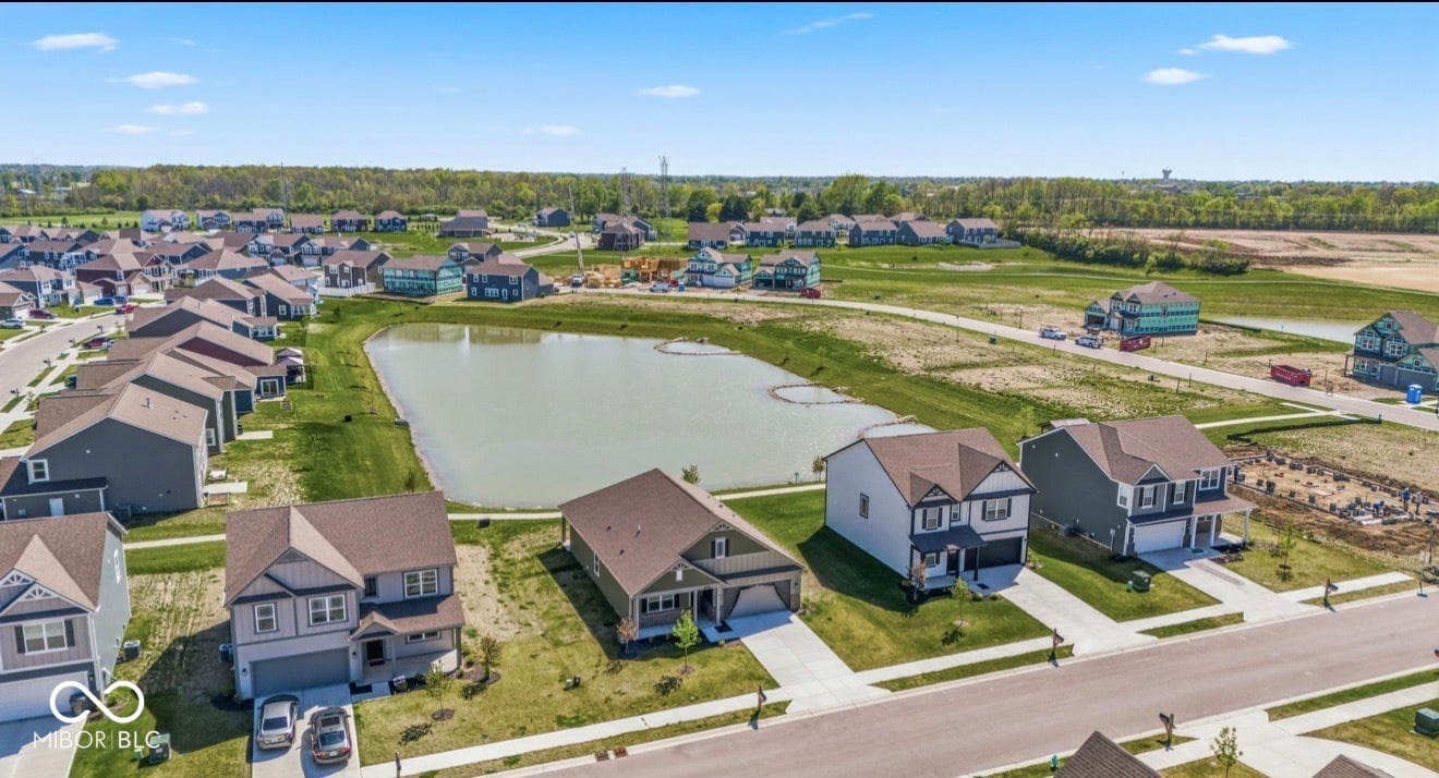 Aerial view at 9103 Blue Hill Street, Indianapolis, IN