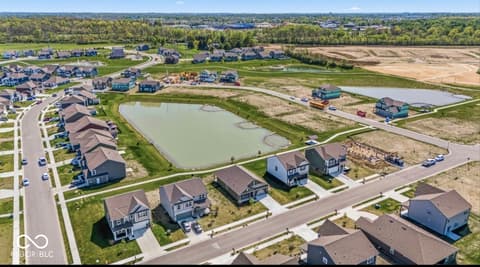 Aerial view at 9103 Blue Hill Street, Indianapolis, IN