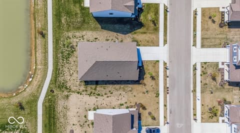 Aerial view at 9103 Blue Hill Street, Indianapolis, IN
