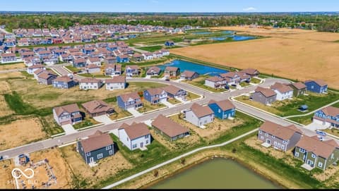 Aerial view at 9103 Blue Hill Street, Indianapolis, IN