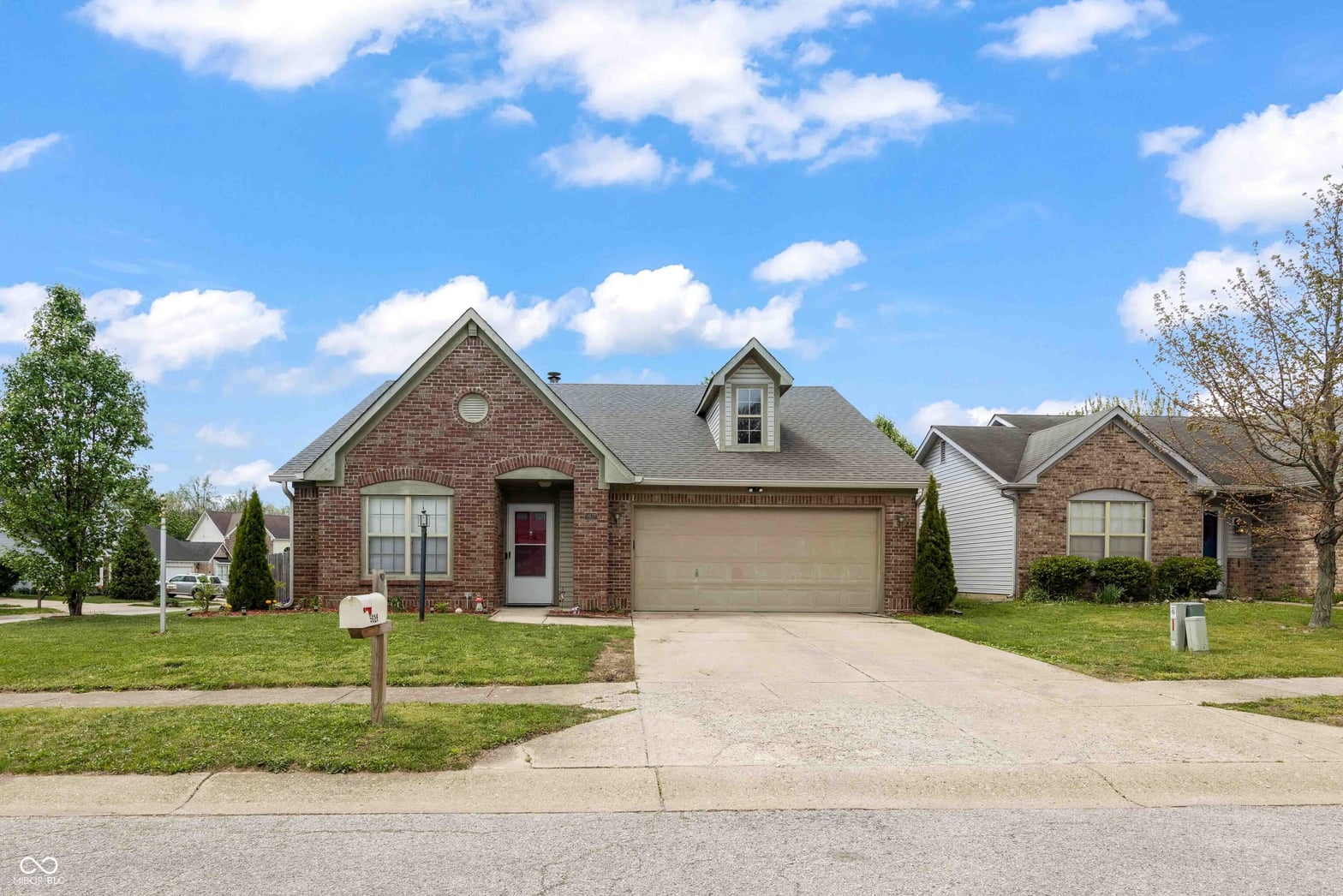 Front exterior at 5628 Orchardgrass Lane, Indianapolis, IN