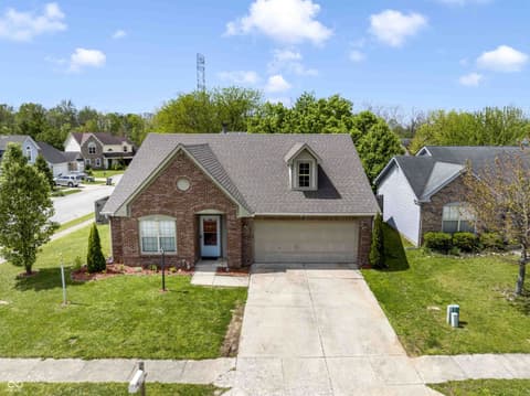 Front exterior at 5628 Orchardgrass Lane, Indianapolis, IN