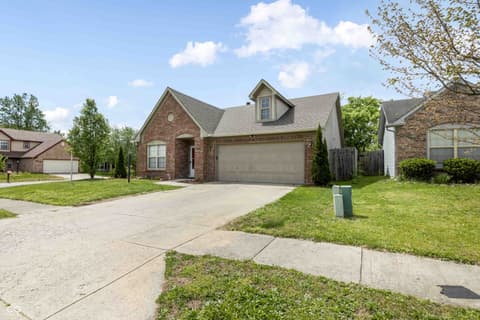 Front exterior at 5628 Orchardgrass Lane, Indianapolis, IN