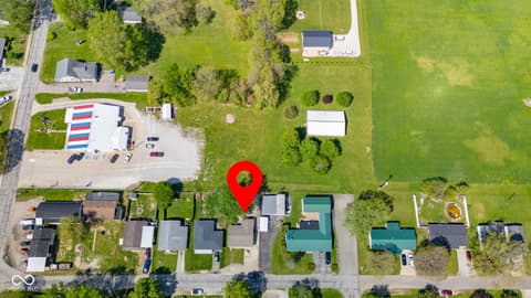 Aerial view at 902 Progress Street, Middletown, IN