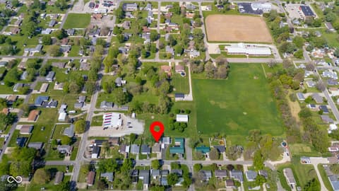 Aerial view at 902 Progress Street, Middletown, IN