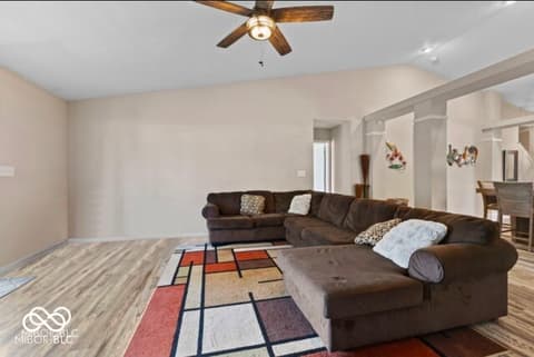 Living room at 3311 Stoddard Place, Indianapolis, IN