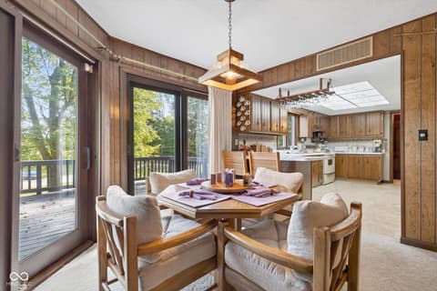 Dining room at 8002 N Lakeview Drive, Unionville, IN