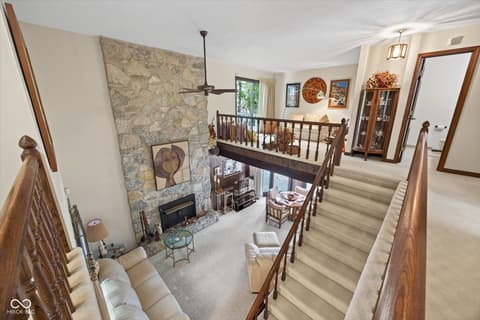 Living room at 8002 N Lakeview Drive, Unionville, IN