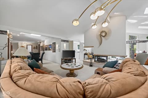 Living room at 8002 N Lakeview Drive, Unionville, IN