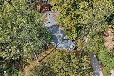 Aerial view at 8002 N Lakeview Drive, Unionville, IN