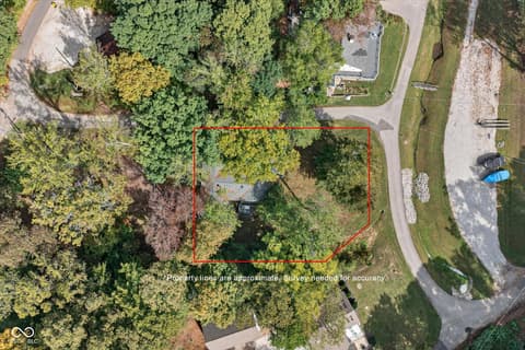 Aerial view at 8002 N Lakeview Drive, Unionville, IN
