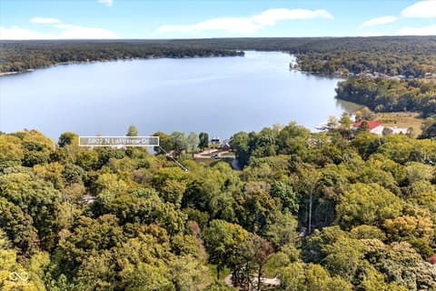 Aerial view at 8002 N Lakeview Drive, Unionville, IN