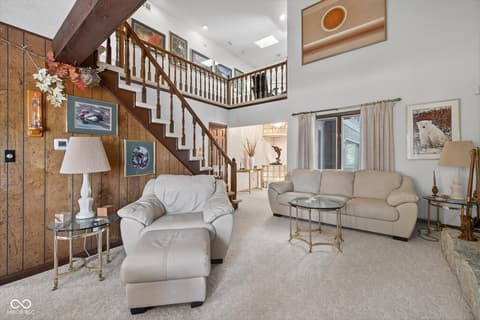 Living room at 8002 N Lakeview Drive, Unionville, IN