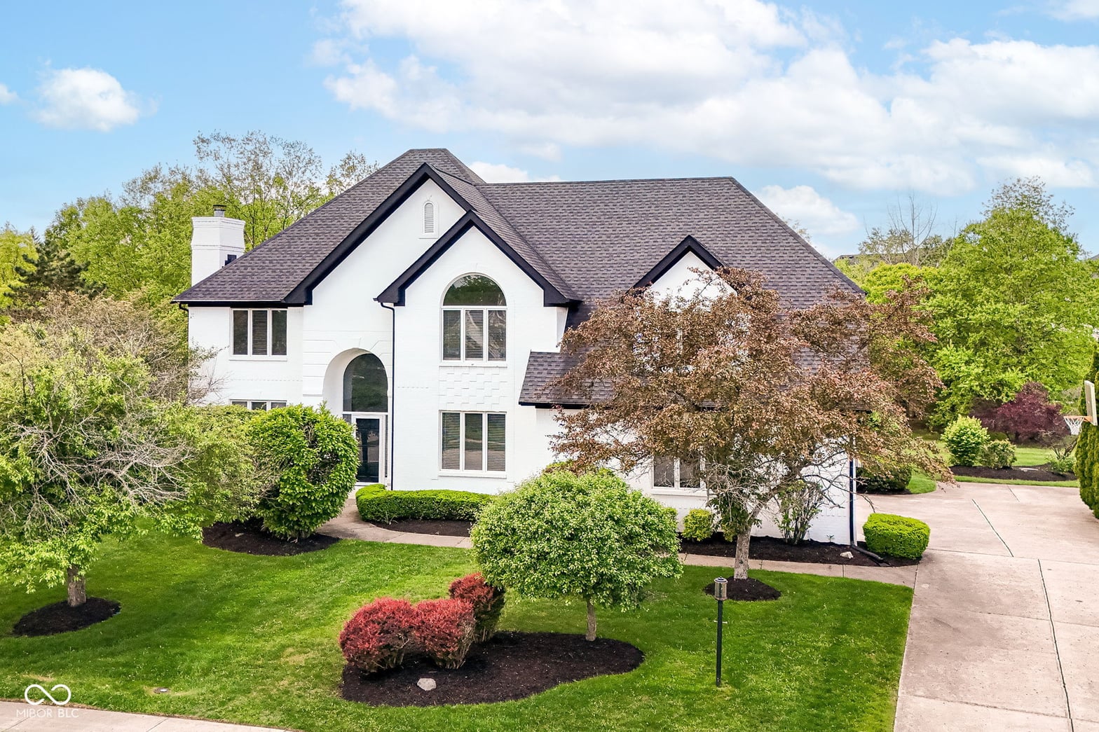 Front exterior at 12496 Pembrooke Circle, Carmel, IN