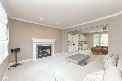 Living room at 12496 Pembrooke Circle, Carmel, IN