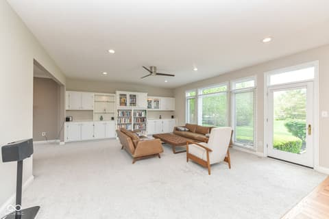 Family room at 12496 Pembrooke Circle, Carmel, IN