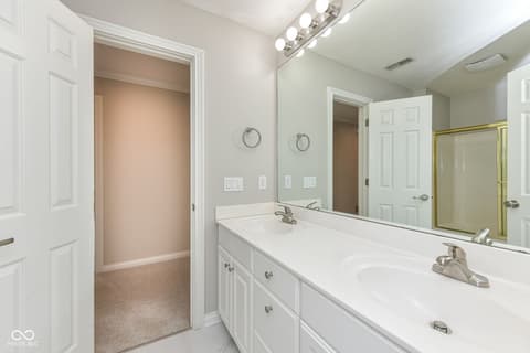 Bathroom at 12496 Pembrooke Circle, Carmel, IN