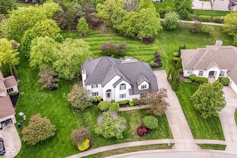 Aerial view at 12496 Pembrooke Circle, Carmel, IN