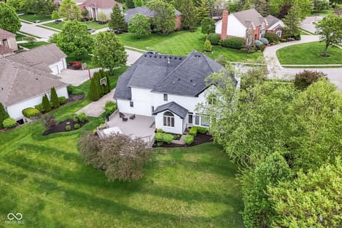 Aerial view at 12496 Pembrooke Circle, Carmel, IN
