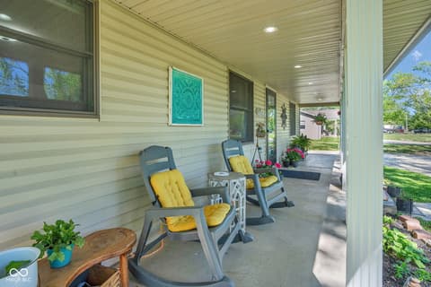 Outdoor living area at 6784 E County Road 100 S, Avon, IN