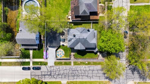 Aerial view at 200 E South Street, Winchester, IN