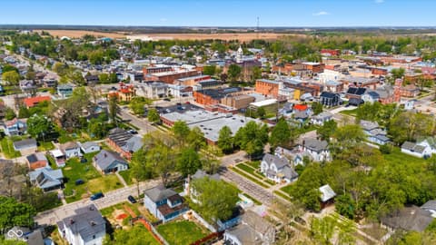 Aerial view at 200 E South Street, Winchester, IN