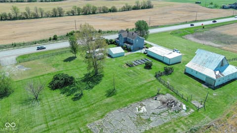 Aerial view at 2335 N Main Street, Rushville, IN