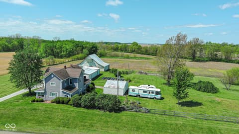 Aerial view at 2335 N Main Street, Rushville, IN