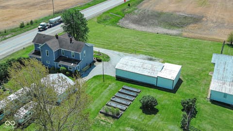 Aerial view at 2335 N Main Street, Rushville, IN