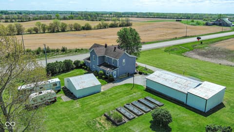 Aerial view at 2335 N Main Street, Rushville, IN