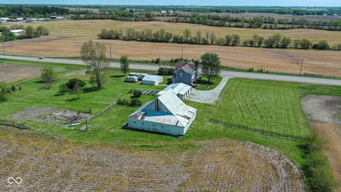 Aerial view at 2335 N Main Street, Rushville, IN
