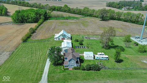 Aerial view at 2335 N Main Street, Rushville, IN