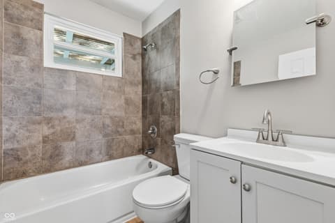 Bathroom at 3113 N Bancroft Street, Indianapolis, IN