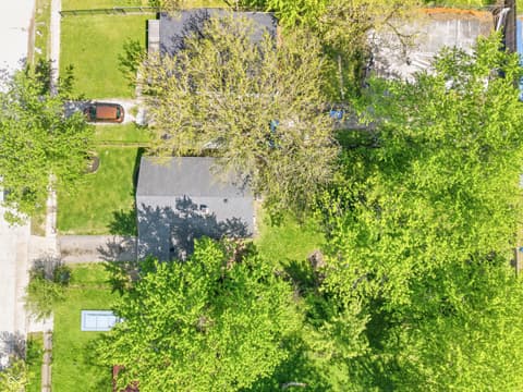 Aerial view at 3113 N Bancroft Street, Indianapolis, IN