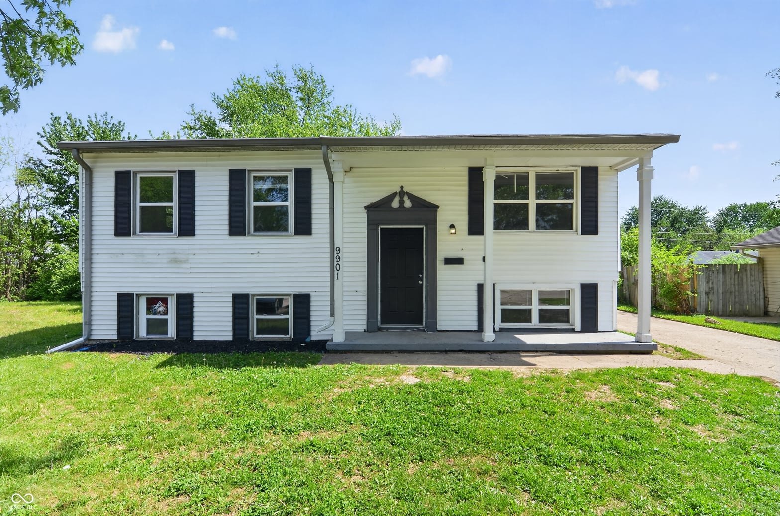 Front exterior at 9901 Strathmore Court, Indianapolis, IN
